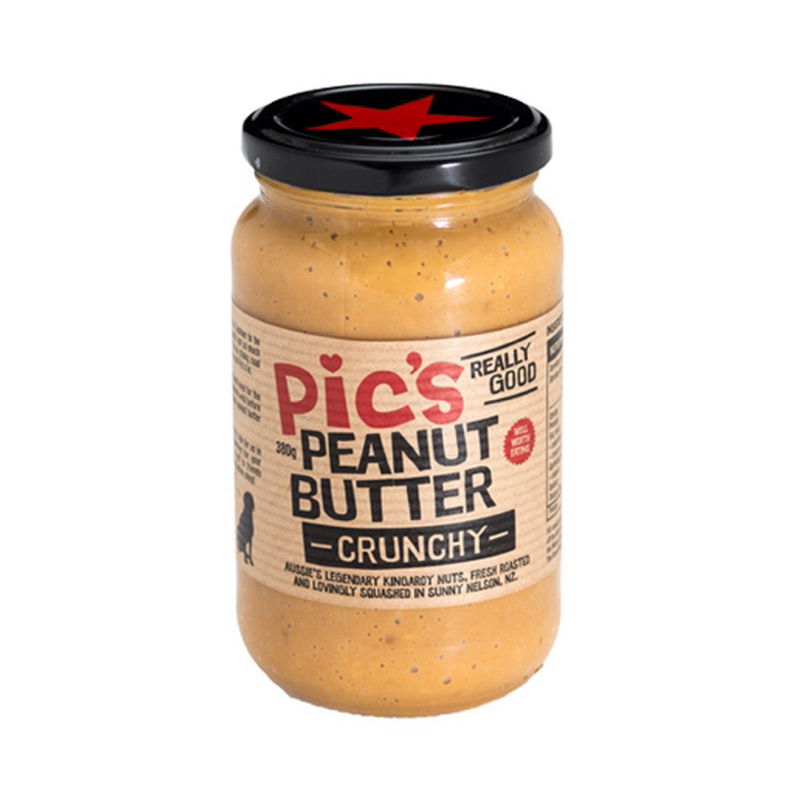 [ส่งด่วน]Pic's Peanut Butter Crunchy/Smooth/Smoochy/Smooth No Salt 380g พิคส์ พีนัท บัตเตอร์ ครันซี่ เนยถั่วชนิดหยาบ