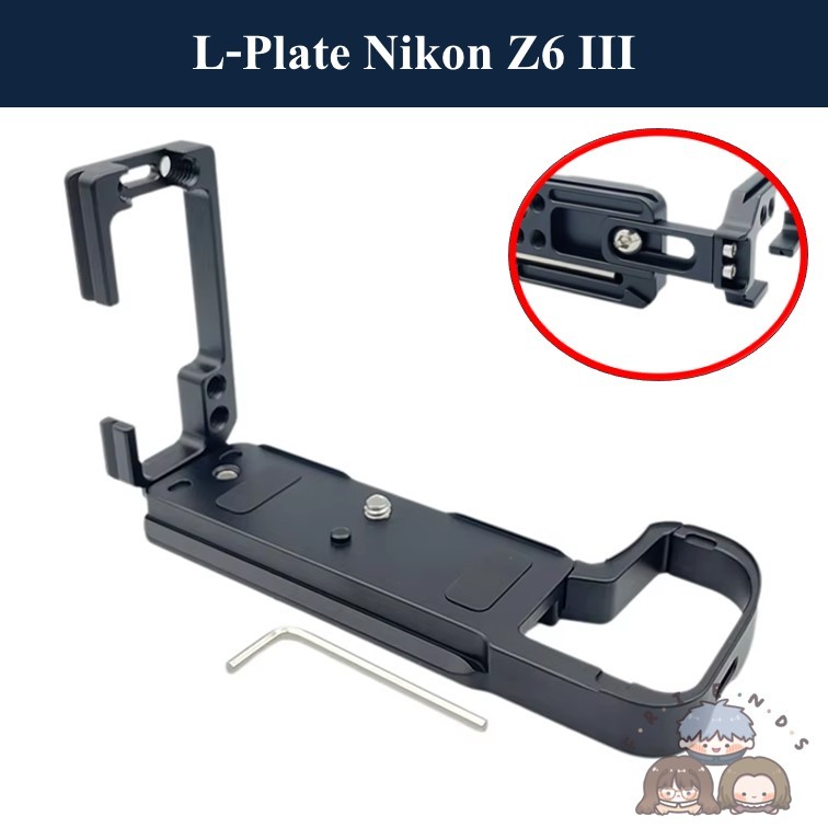 L-PLATE สำหรับ NIKON Z6 III ( L-Plate for NIKON Z6 III ) NIKON Z6 III L-PLATE / Z6III Z6M3 L Bracket