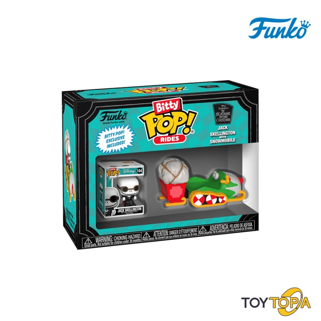(83624) Jack Skellington with Snowmobile Bitty POP! Ride: The Nightmare Before Christmas by Funko