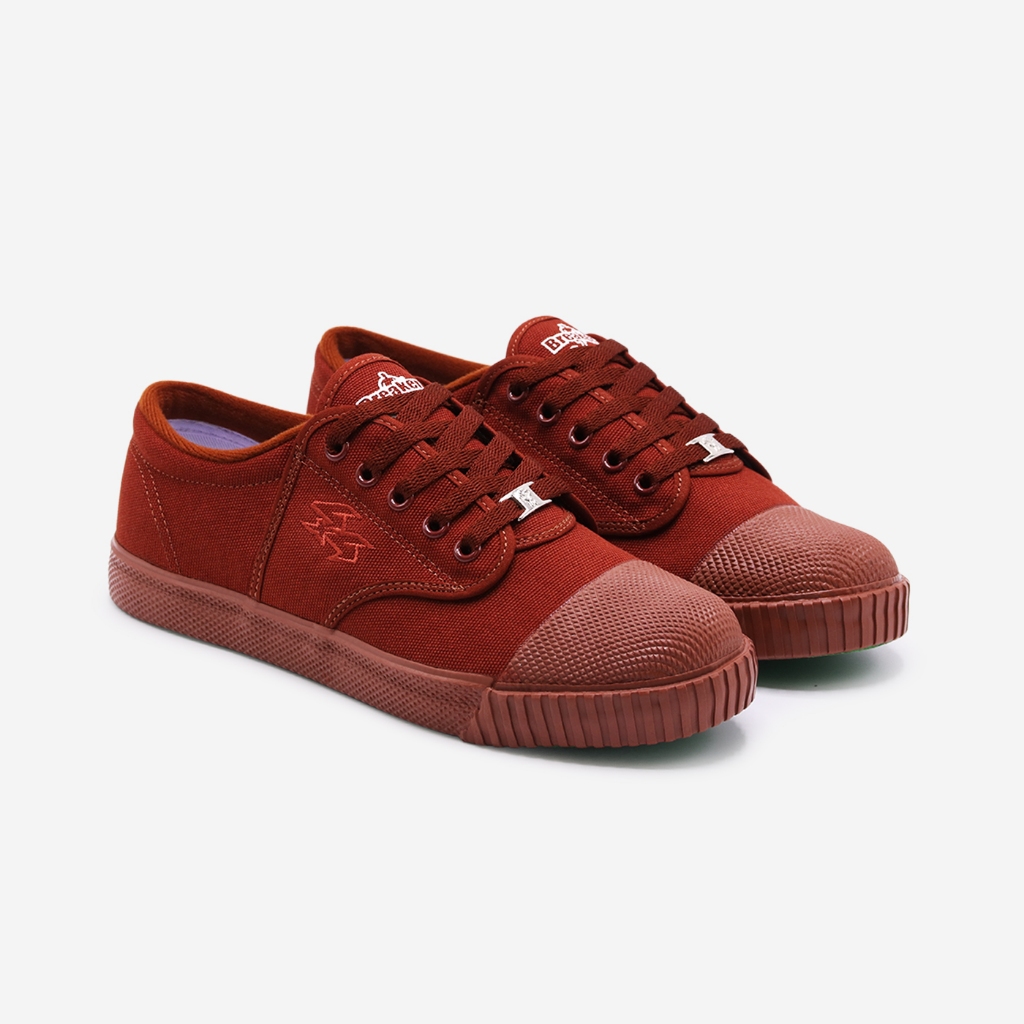 Breaker รองเท้านักเรียนเบรกเกอร์ รุ่น 4X4 รองเท้าผ้าใบสีน้ำตาล Size  29-47