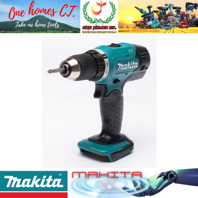 MAKITA รุ่น DDF453Z สว่านไขควงไร้สาย 18 โวลต์ ไม่รวมแบตเตอรี่และแท่นชาร์จ ขนาด 1/2 นิ้ว (สินค้ามีคุณ