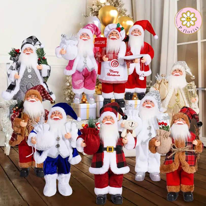 ตุ๊กตาซานตาคลอส สูง30-50 CM.คริสต์มาส ตกแต่งปาร์ตี้ สําหรับตกแต่งบ้าน ร้านค้า ตุ๊กตาซานต้าคลอสน่ารัก ตกแต่งปีใหม่