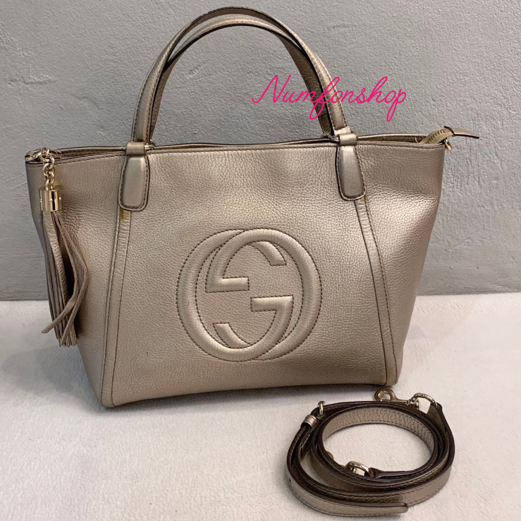 Gucci Soho Cellarius Tote Bag มือสองสภาพใช้งาน