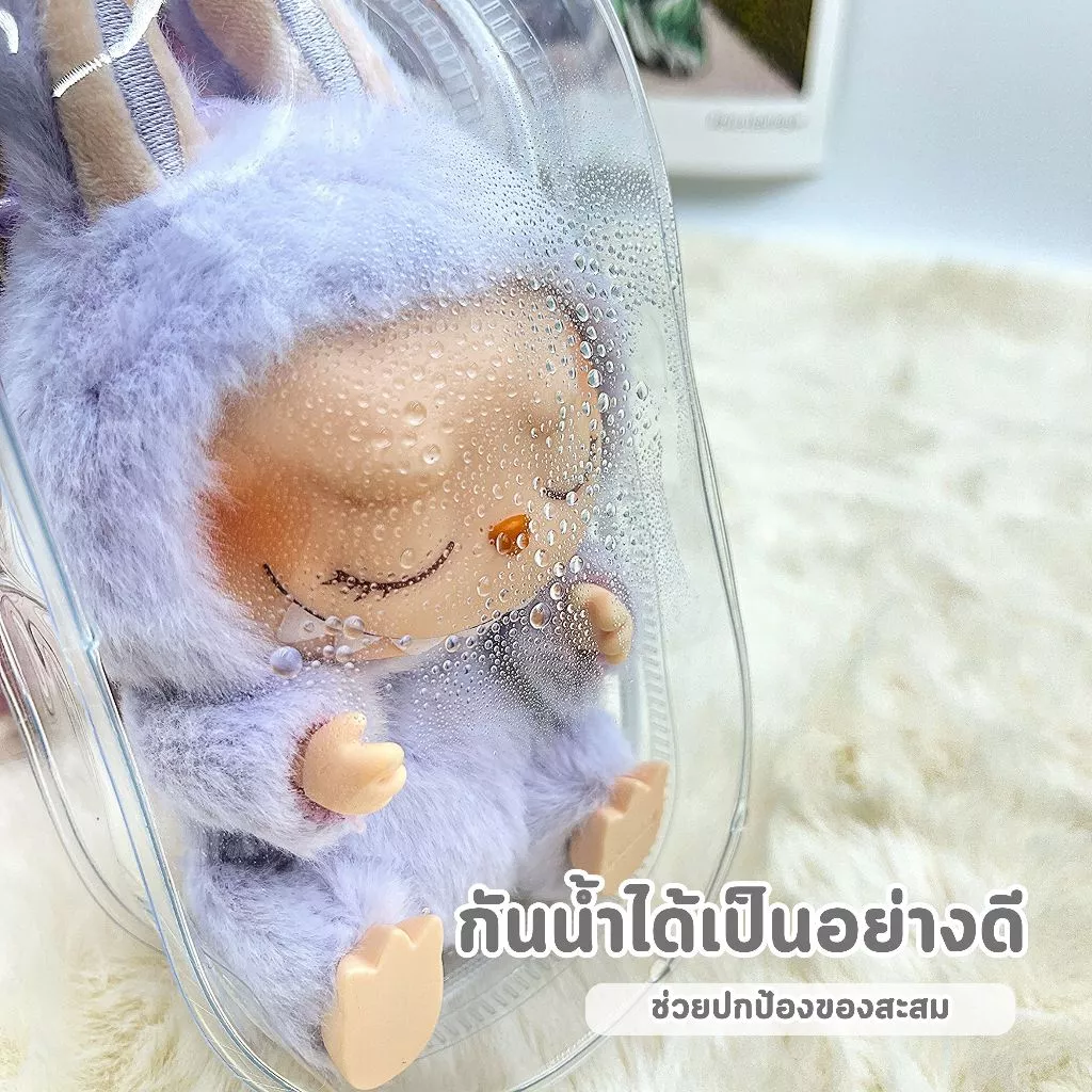 กระเป๋าตุ๊กตาไวนิล พวงกุญแจ PVC ใส กันฝุ่น มาการอง thumbnail 4