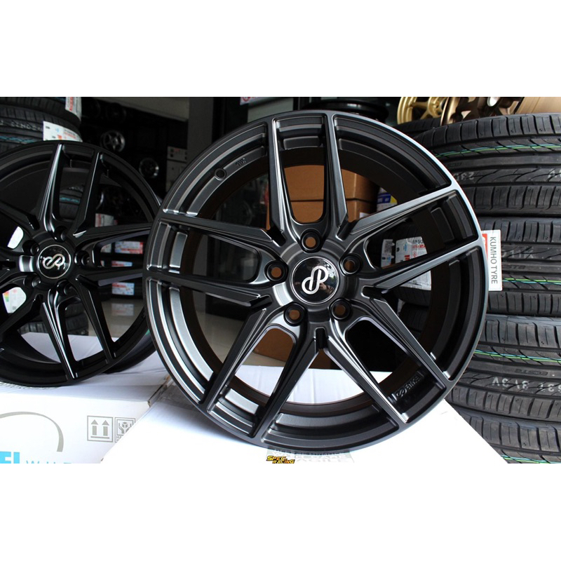 ล้อแท้ Enkei tuning 17” กว้าง7.5นิ้ว ออฟ38 5รู114(ลาย icon) สีดำ ของใหม่