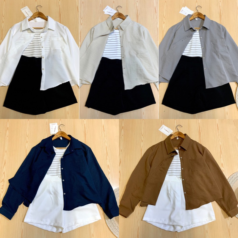 LILY ชุดเซ็ต 3 ชิ้น[เสื้อคลุม+สายเดี่ยว+กางเกง][มีขายแยก]สินค้านำเข้า งานดี ผ้าดี คัดติ้งเป๊ะค่า