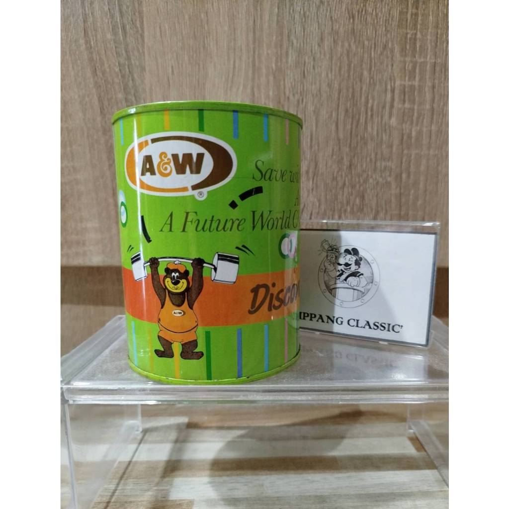 กระปุกออมสินสังกะสี ROOTY A&W งานเก่า
