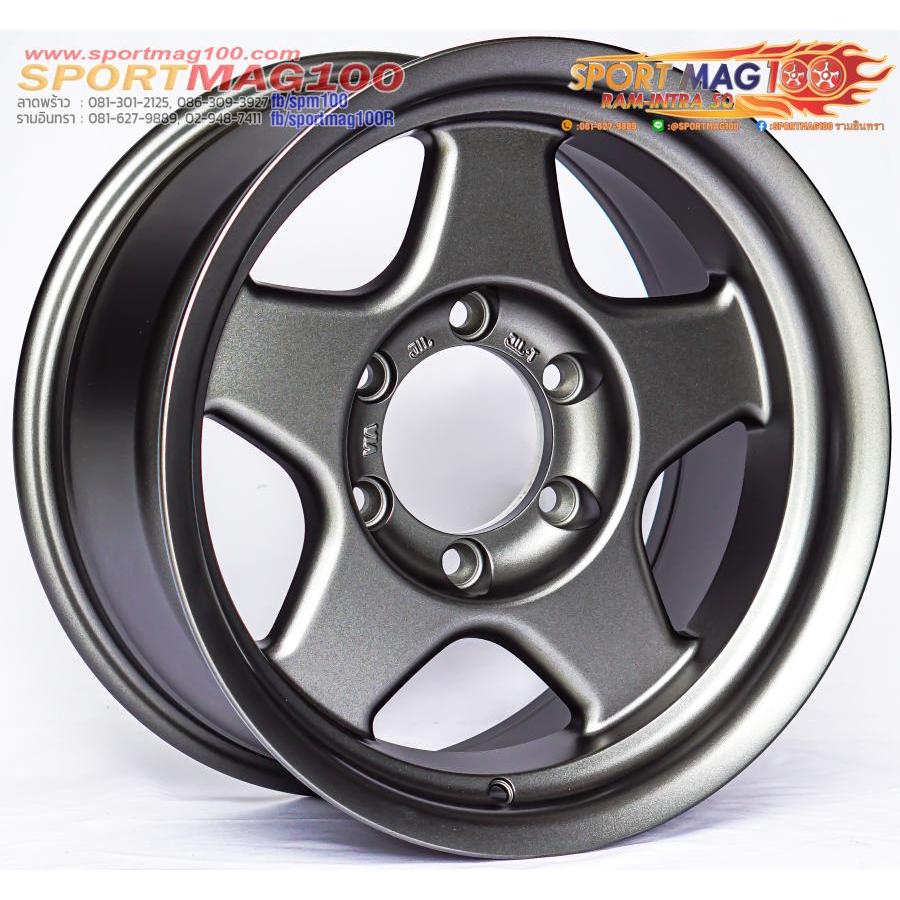 ล้อแม็กซ์ Bradley S323 สีกันเทา 8-16นื้ว 6รู139 ET0 [21266]