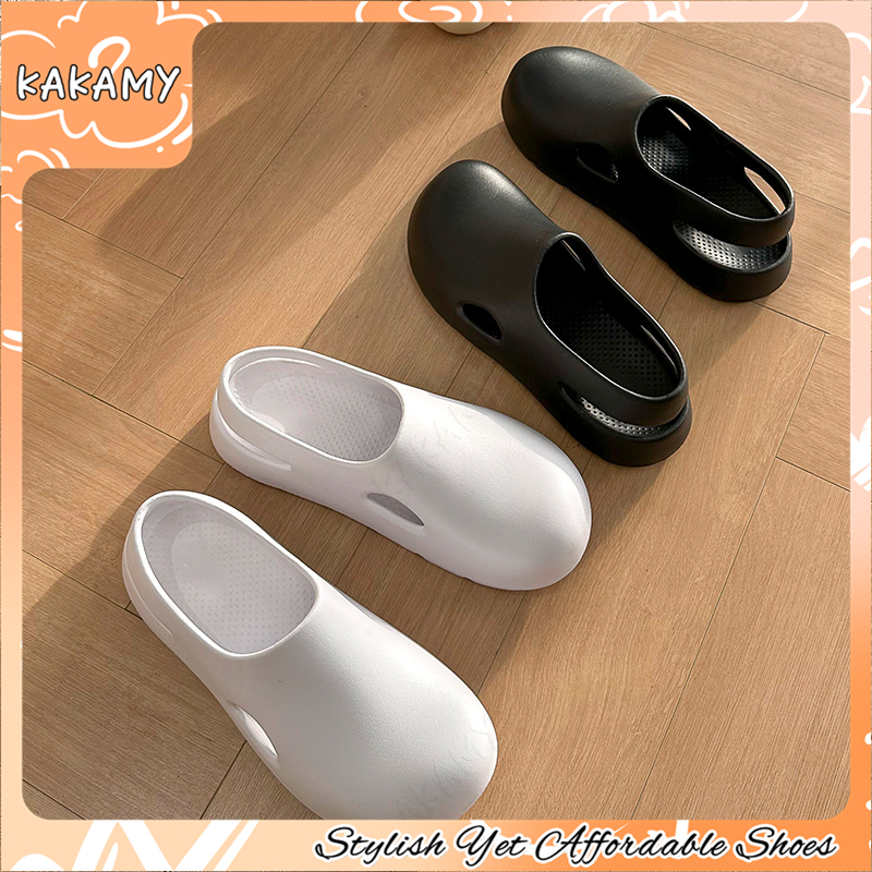 KAKAMY รองเท้าแตะหัวโต พื้นนุ่มสบายรองรับเท้าได้ดีเยี่ยม รองเท้าแตะแฟชั่นกันลื่นสำหรับผู้หญิง - รูปที่ 7