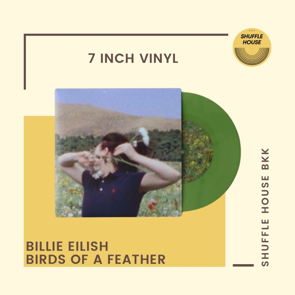 (ส่งฟรี) แผ่นเสียง Billie Eilish อัลบั้ม Birds of a feather UO exclusive 7inch vinyl