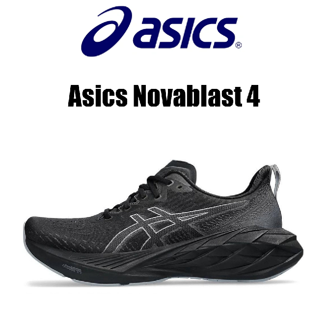 Asics Novablast 4 ระบายอากาศได้ดีสะดวกสบายระบายอากาศรองเท้าวิ่งยาวสำหรับผู้ชาย และผู้หญิง
