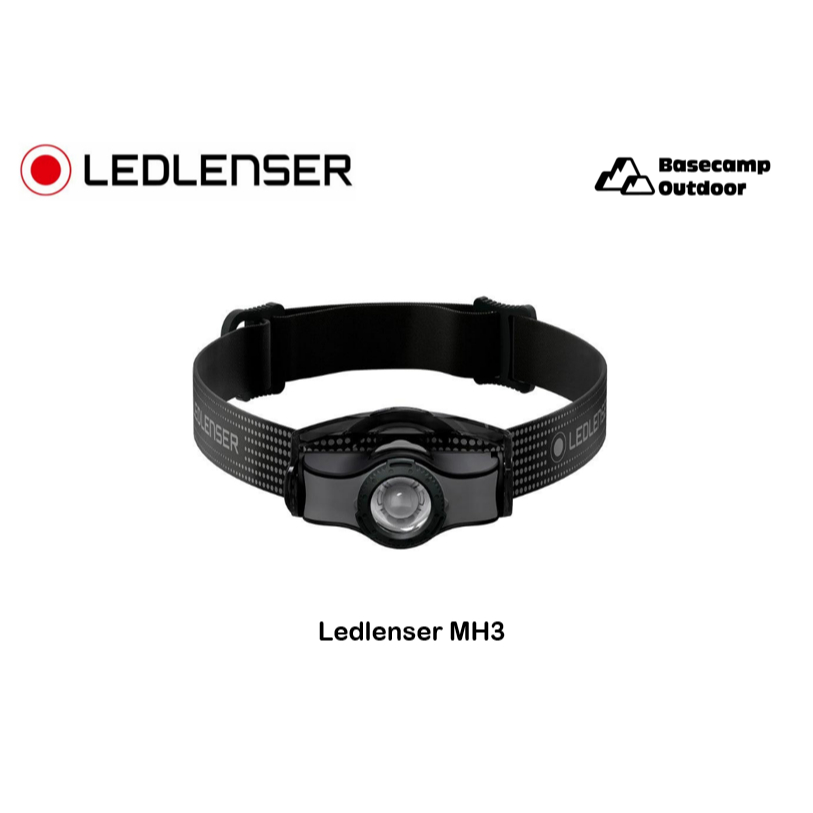 LEDLENSER ไฟฉายคาดหัว MH3 Black&Grey