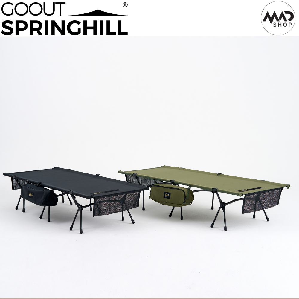 เตียงสนาม เตียงสนามแคมป์ปิ้งอเนกประสงค์ หรือ COT ยี่ห้อ Go Out Springhill รุ่น Folding Camp Bed