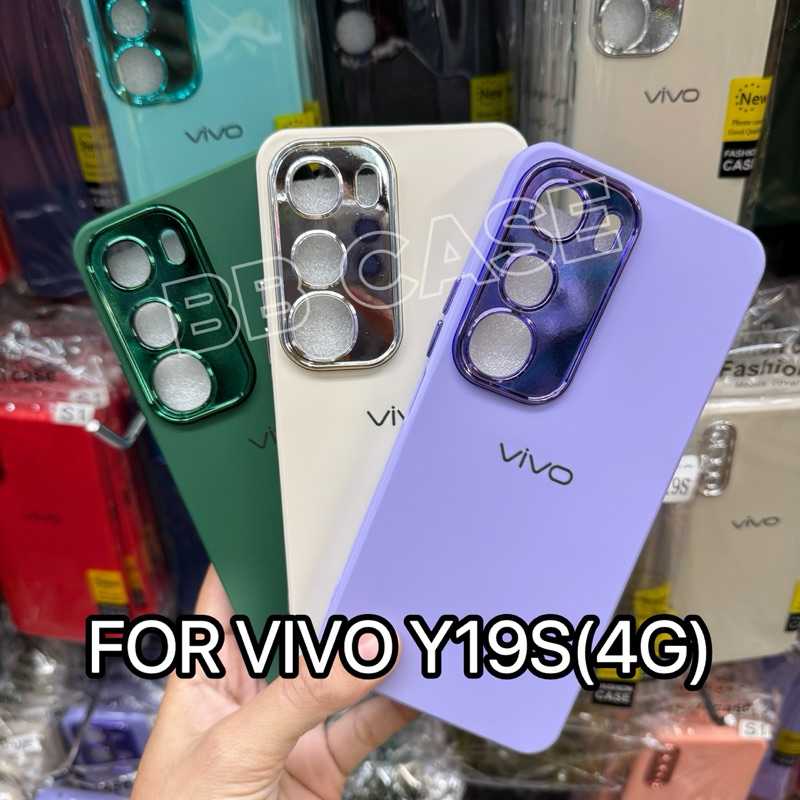 เคสกำมะหยี่สีพื้นโครเมี่ยมกล้อง รุ่น VIVO Y19S(4G)/Y200(5G)/V30/V30Pro !ตรงรุ่น!(มี8สี)  สินค้าพร้อมจัดส่งในไทย