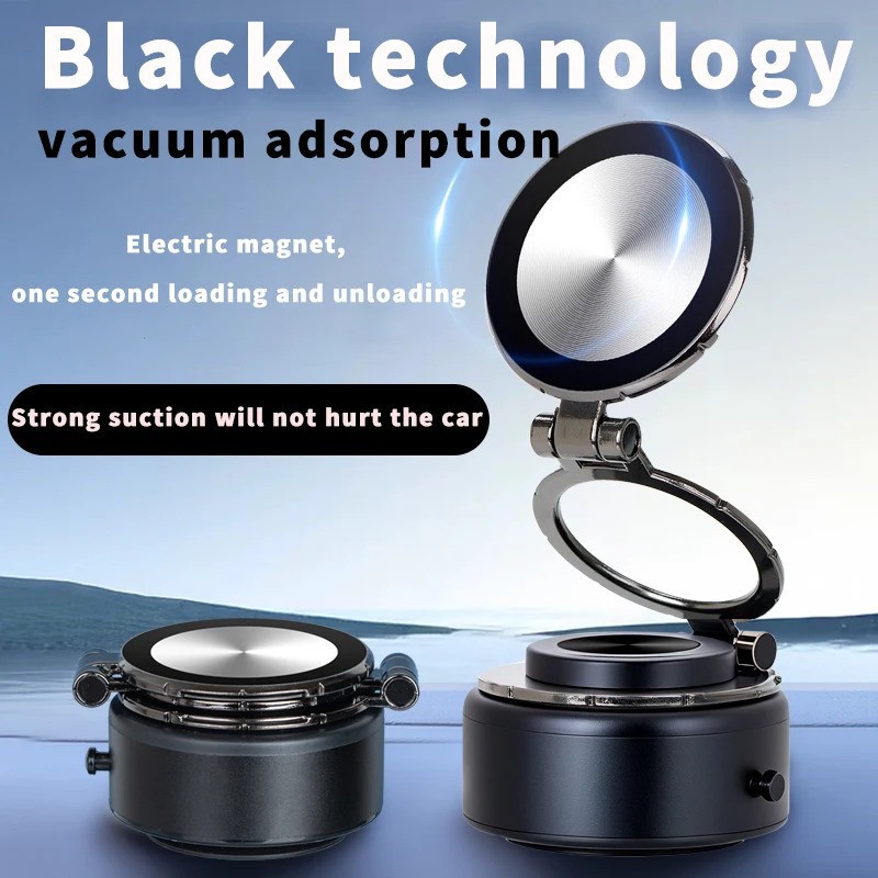 ดูดติดผ่านสุญญากาศ Vacuum Phone Holder ขาตั้งมือถือ หมุนได้ 360° ที่จับมือถือ ที่วางโทรศัพท์ในรถยนต์ ตั้งได้หลายองศา H65