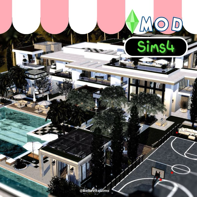 The Sims 4 [Mod] : บ้านสวยสุดหรู มินิมอล มินิใจ (ของเสริมซิมส์4)