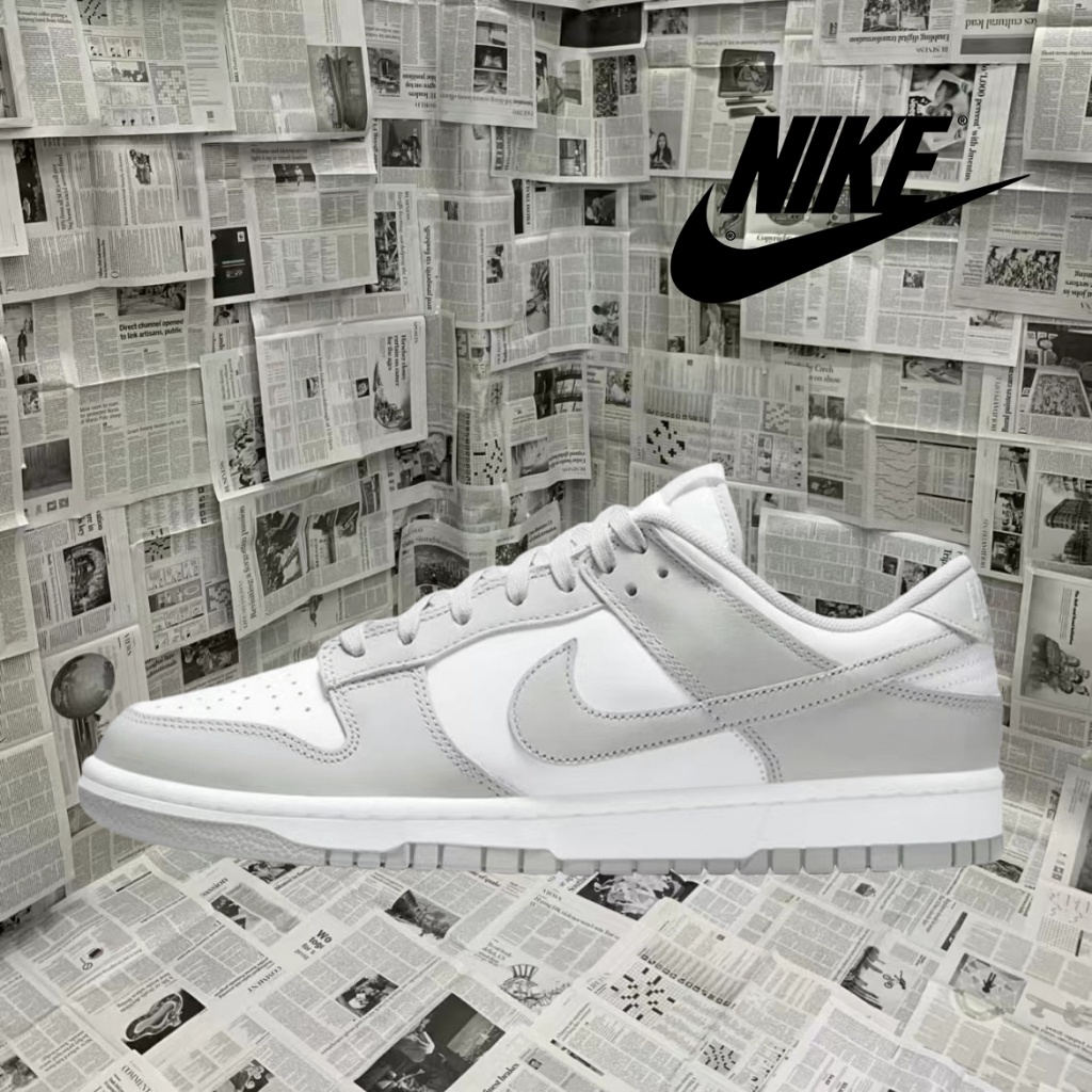 （ของแท้ 100 %）Nike Dunk Low Retro Grey Fog DD1391-103 สีเทาขาว