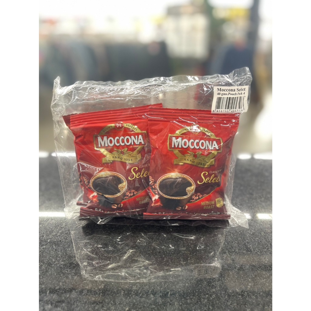 (แพ็ค 4 ซอง) Moccona Select Classic Blend Instant Coffee มอคโคน่า ซีเล็ค  กาแฟสำเร็จรูป 40 กรัม