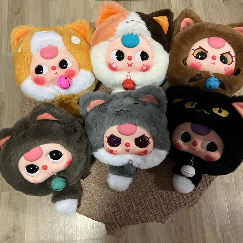 [ของแท้/เลือกตัว] Baby Three Lucky cat zipper bag (พร้อมส่ง)
