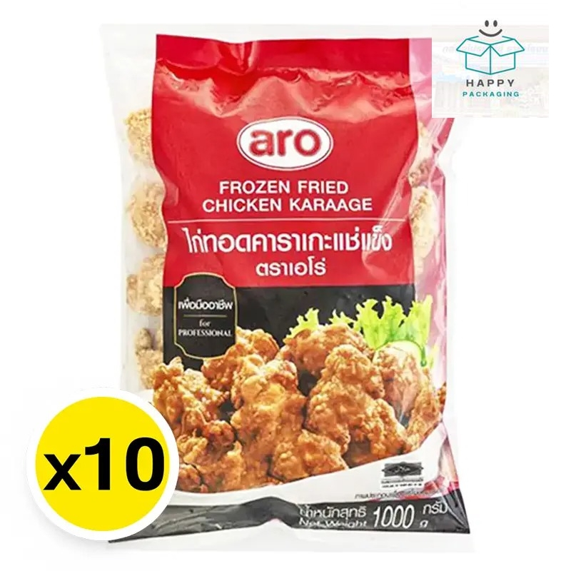 Aro เอโร่ ไก่ทอดคาราเกะแช่แข็ง 1 ลัง (1 กก. x 10) (ส่งแช่แข็ง) ไก่ทอดคาราโอะเกะ ไก่ทอด ไก่ทอดกรอบ ไก