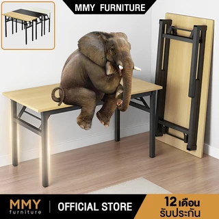 MMY โต๊ะพับ โต๊ะทำงาน 140/120/100/80CM ไม่ต้องติดตั้ง สะดวกในการเคลื่อนย้าย ไม่ใช้พื้นที่