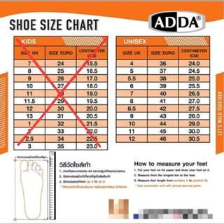 💥ส่งฟรี💥Adda รุ่น5TD92-M1แท้💯% รองเท้าคัทชูไฟล่อน นุ่ม เบา