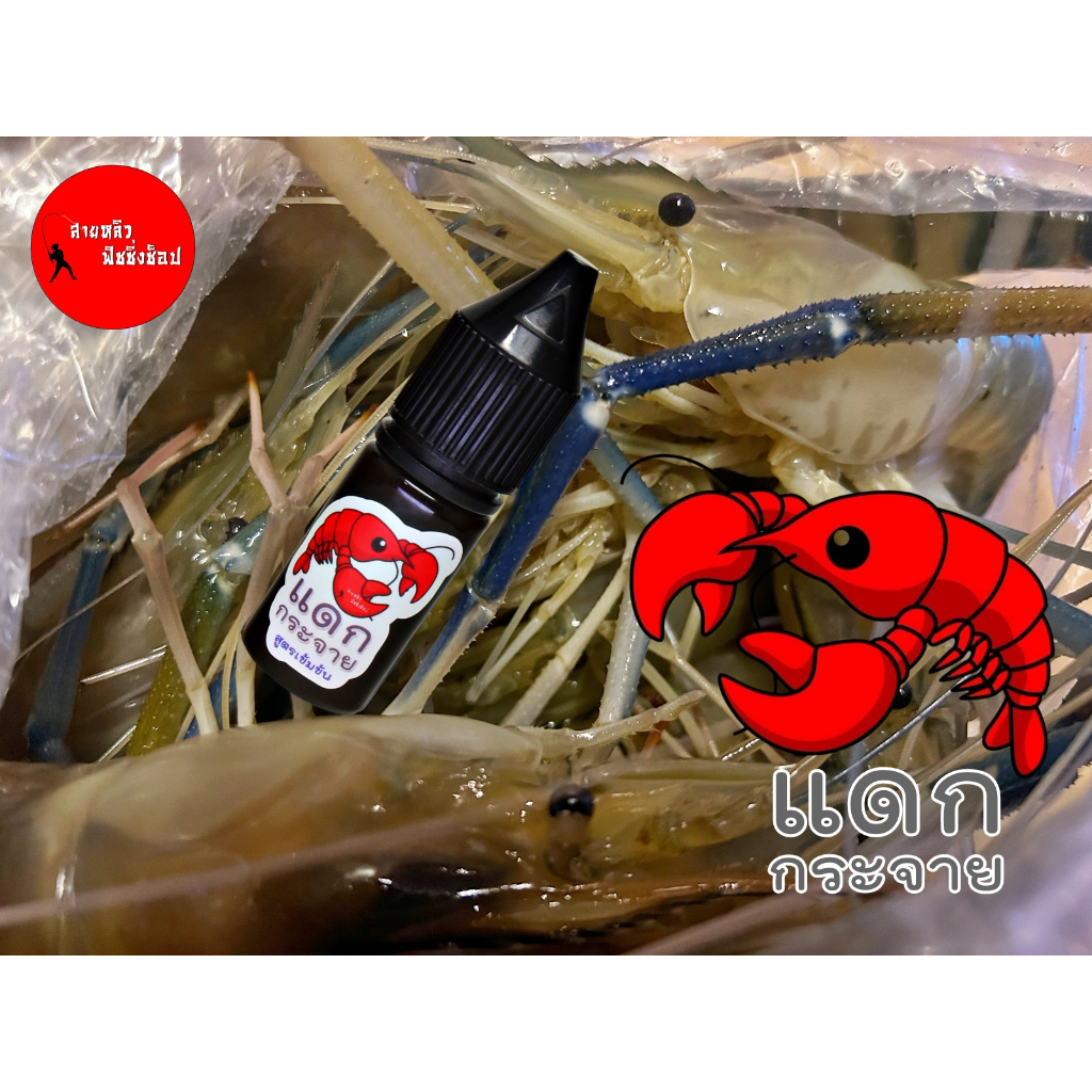 ตกกุ้ง หัวเชื้อตกกุ้งแดกกระจาย สูตรเข้มข้นสูง กุ้งจับไวมาก ตกกุ้งบ่อ กุ้งแม่น้ำ