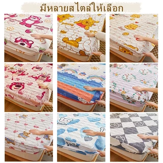 J-MU ผ้าปูที่นอน 6ฟุต 5ฟุต 3.5ฟุต 3ฟุต เฉพาะผ้าปู หนา10ซม(25cm) ผ้าปูเสริมใยขนาด ผ้าปูที่นอนกันไรฝุ่น