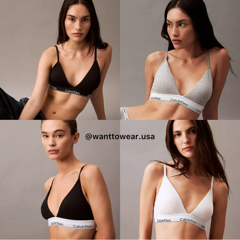 [พร้อมส่งแท้🇺🇸💯] Calvin klein Triangle Bralette
