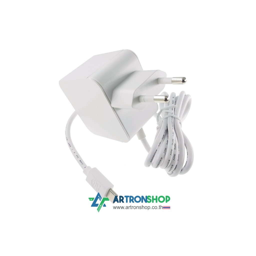 อะแดปเตอร์ Raspberry Pi 5 27W 5V/5A PD USB-C Power Supply