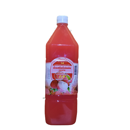 น้ำลิ้นจี่สควอชเข้มข้น  ตราควีน  1500ml.  หยกออนไลน์