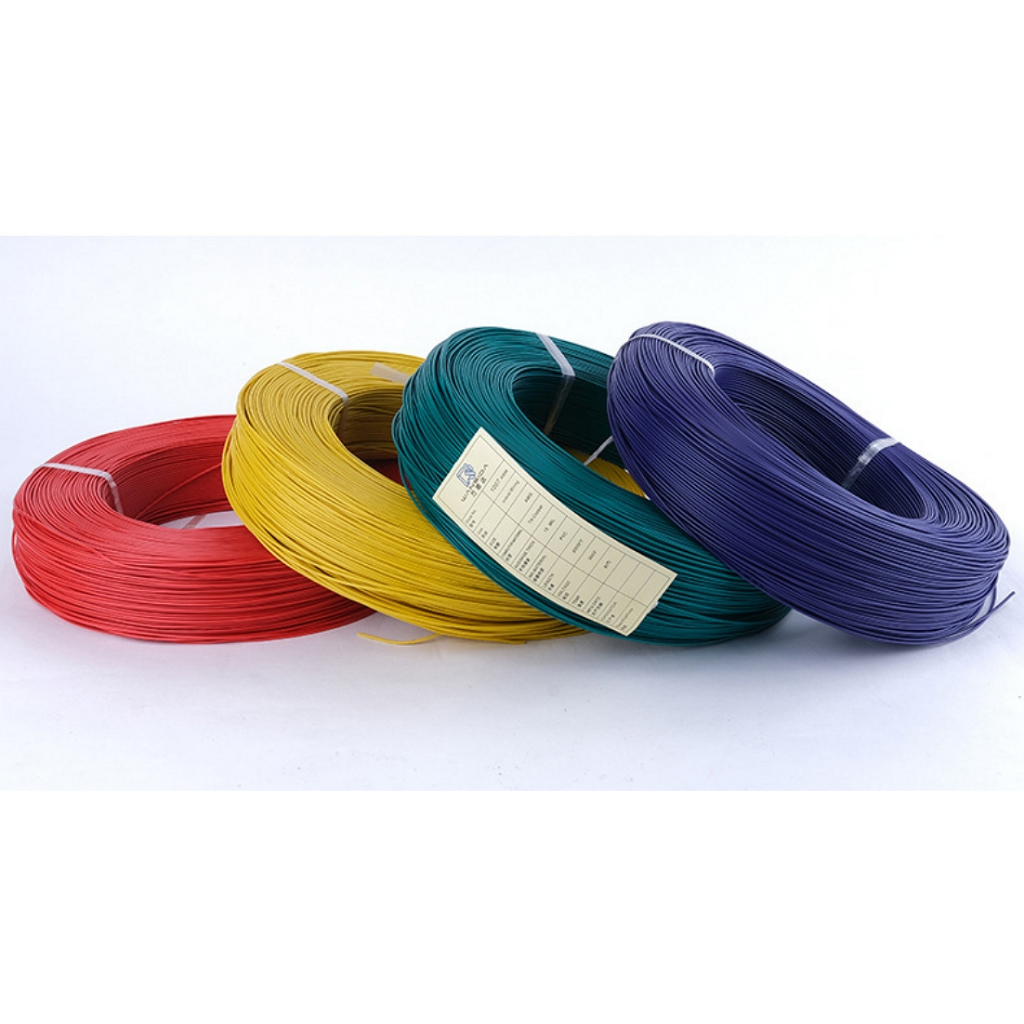 สาย AWG สายไฟเดี่ยวเส้นฝอย Hook-up UL1007 26AWG 24AWG 22AWG 20AWG 18AWG 80°C 300V ราคา/เมตร - รูปที่ 4