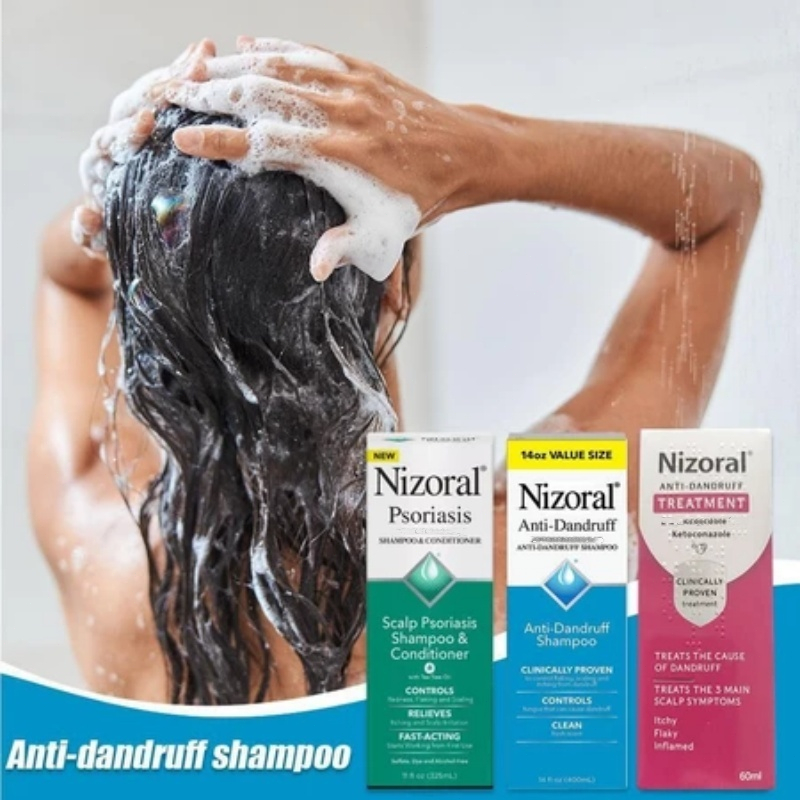 Nizoral Anti-Dandruff Shampoo ไนโซรัล แชมพูขจัดรังแค บำรุงเส้นผมสำหรับผู้ชายและผู้หญิง บรรเทาอาการคั