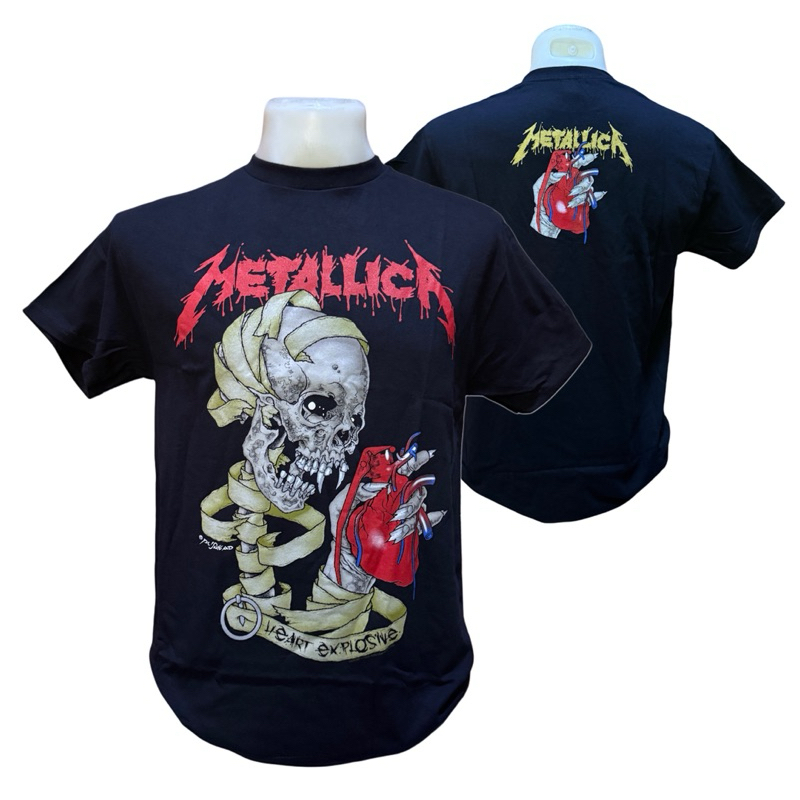 เสื้อวง Metallica T-Shirt ลาย HEART EXPLOSIVE (2020) ลิขสิทธิ์แท้ UK