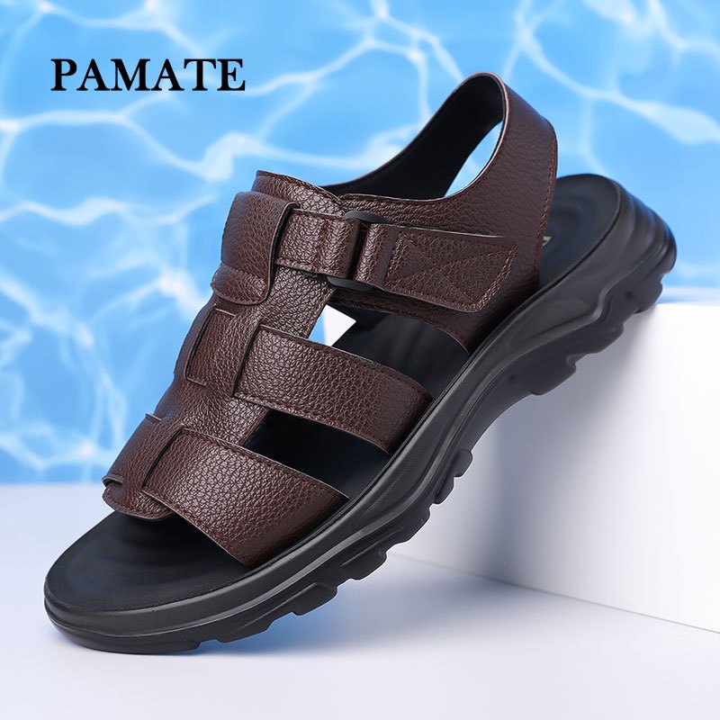 PAMATEรองเท้ารุ่นใหม่สำหรับผู้ชาย พื้นหนา ทนทาน ทันสมัย กันลื่น เหมาะสำหรับออกไปข้างนอกและขับรถ