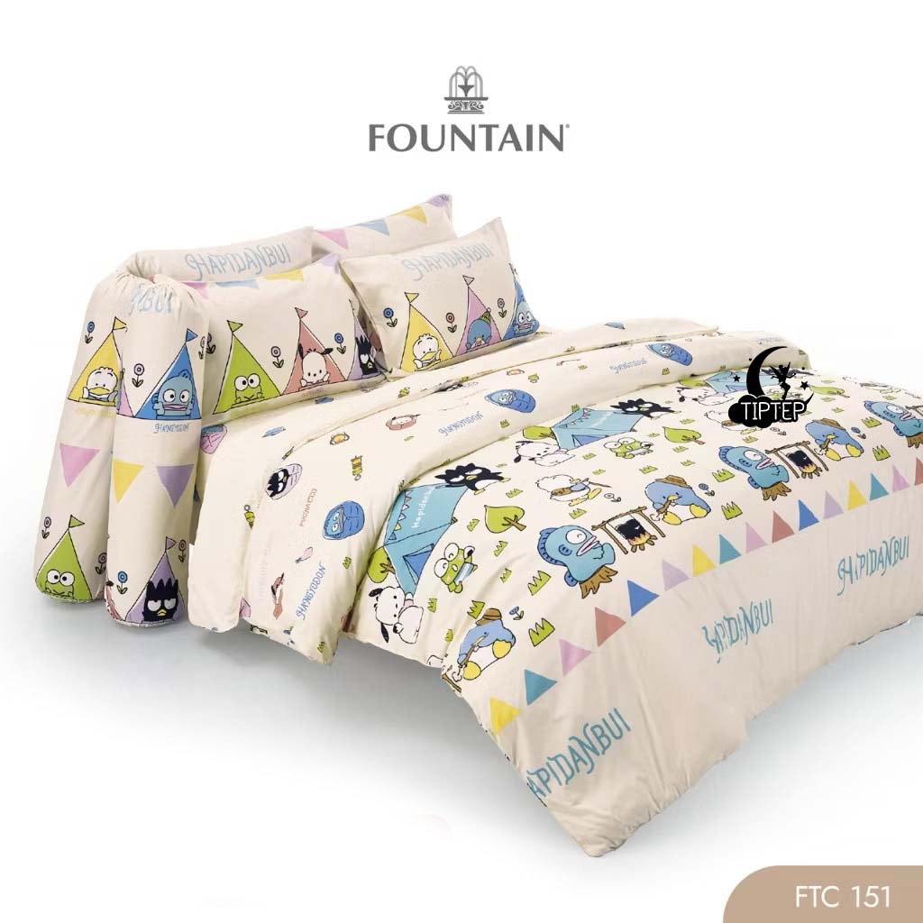 Fountain FTC151 ชุดผ้าปูที่นอน (รวมผ้านวม) ลาย Hapidanbui