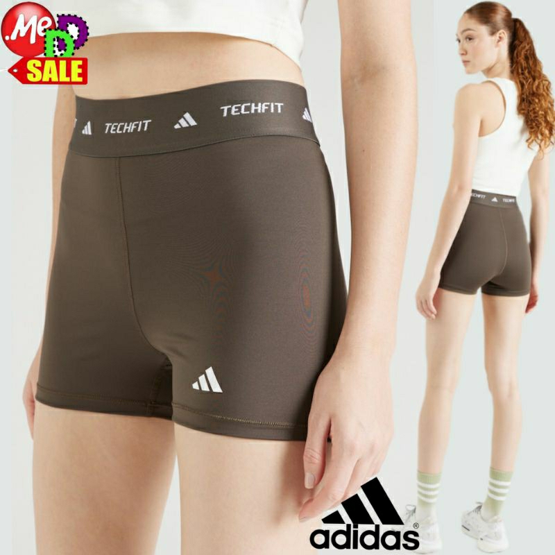 Adidas - ใหม่ อาดิดาส กางเกงรัดกล้ามเนื้อ ใส่เทรนนิ่ง TECHFIT Compression Short Tight JG8887 IT2275 