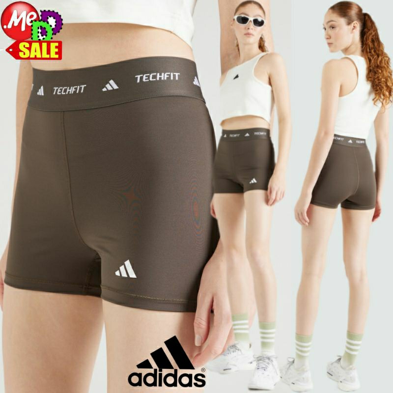 Adidas - ใหม่ อาดิดาส กางเกงรัดกล้ามเนื้อ ใส่เทรนนิ่ง TECHFIT Compression Short Tight JG8887 IT2275 