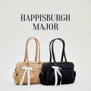 POLARBOLL - HAPPISBURGH MAJOR กระเป๋าสะพายหนังกลับใบใหญ่