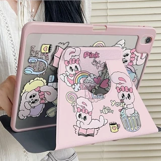 🚀จัดส่งทันที🚀เคสไอแพด Esther Bunny Pro11 2024 Gen12 Air7/6 13 Gen9/8/7 การ์ตูน เคสipad Gen6/5 9.7