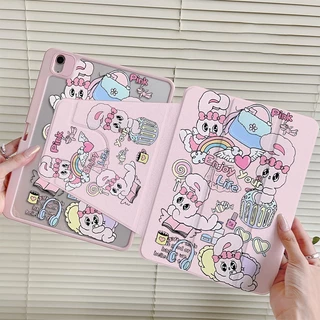 🚀จัดส่งทันที🚀เคสไอแพด Esther Bunny Pro11 2024 Gen12 Air7/6 13 Gen9/8/7 การ์ตูน เคสipad Gen6/5 9.7