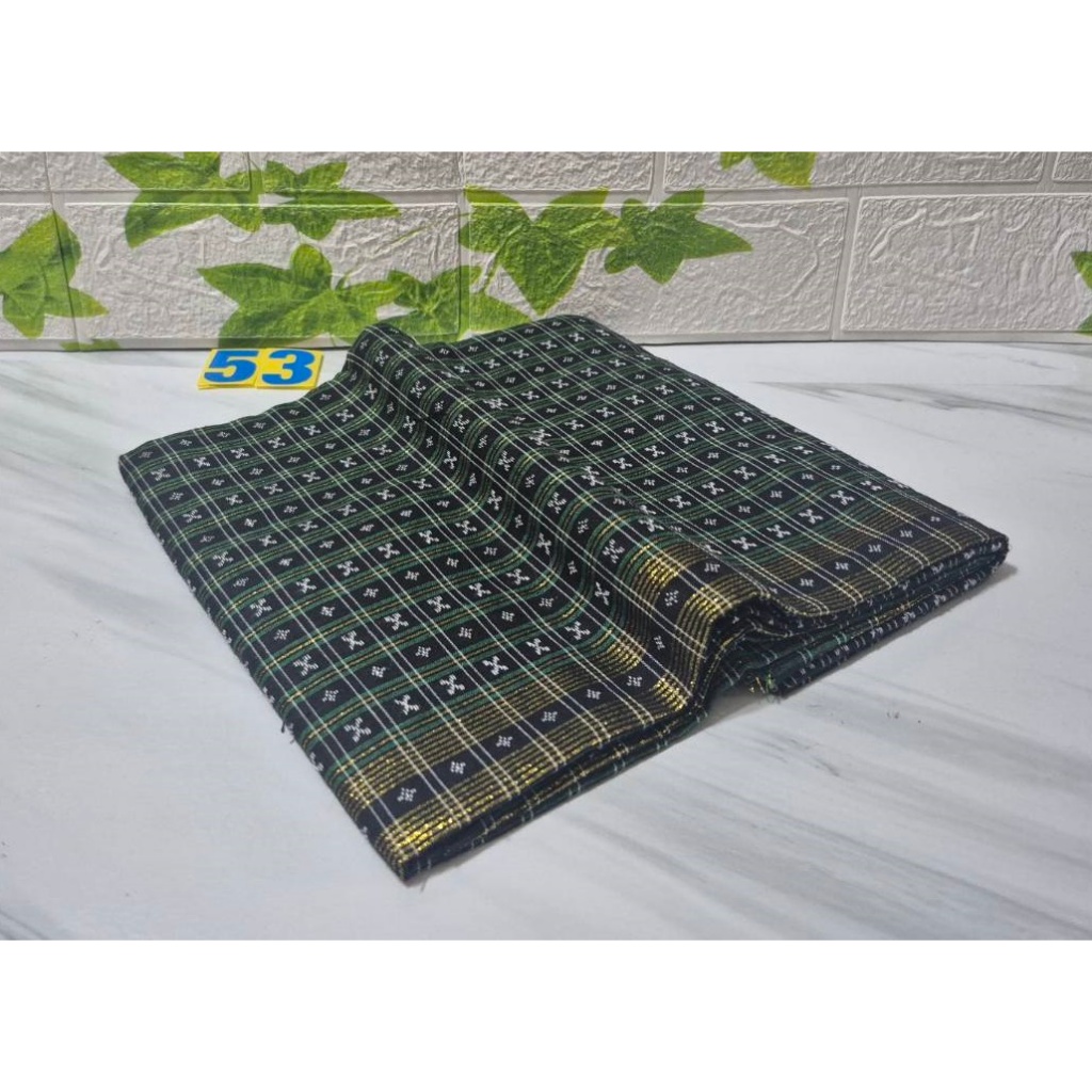 KK ( SET B 58-151) โสร่ง ผ้านุ่ง ผู้ชายพม่า โสร่งพม่า โสร่งผ้าฝ้าย ทอลาย ผ้าหนาปานกลาง ใส่ดิ้นทอง สวมใส่สบาย