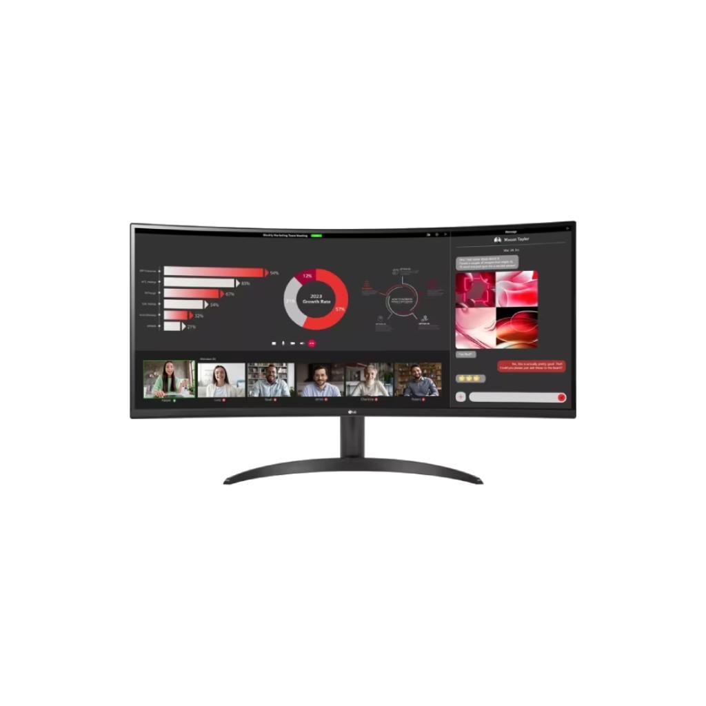 MONITOR  LG 34WR50QC-B - 34 INCH VA 2K 100Hz CURVED AMD FREESYNC