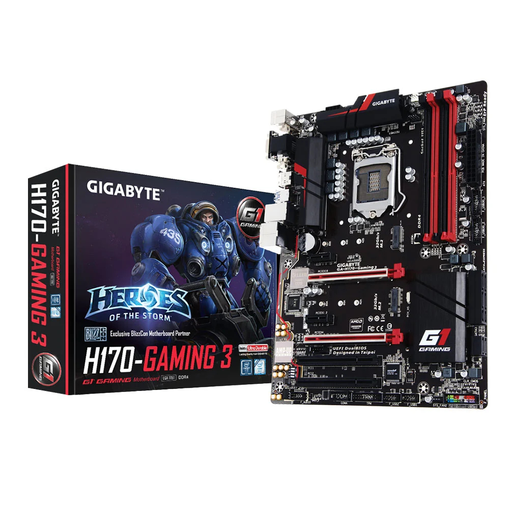 ชุดเมนบอร์ดและชีพียู gigabyte h170 g1 gaming 1151v1 gen6-7  และ i5 6400 + fan แยกขาย
