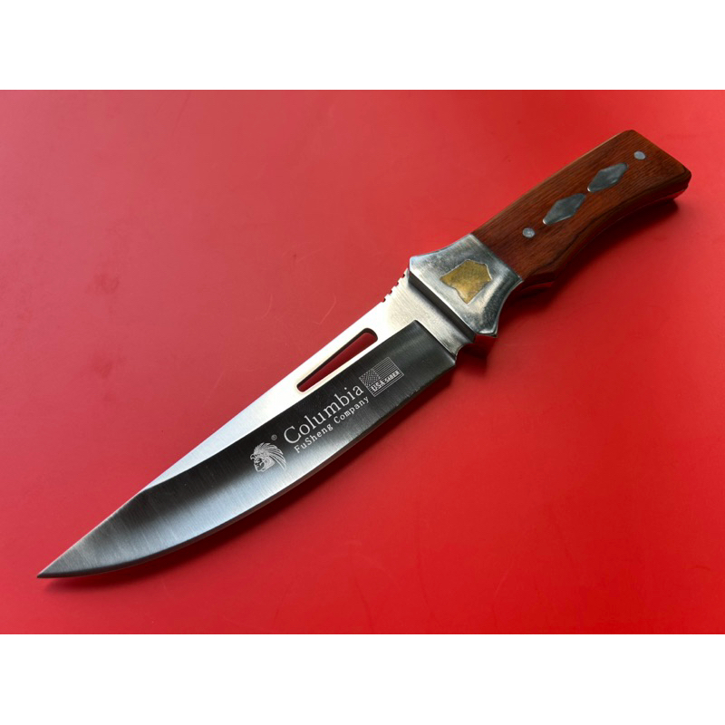 🦁 Columbia Fixed Blade Hunting Knife USA 🇺🇸 SABER no.K309B