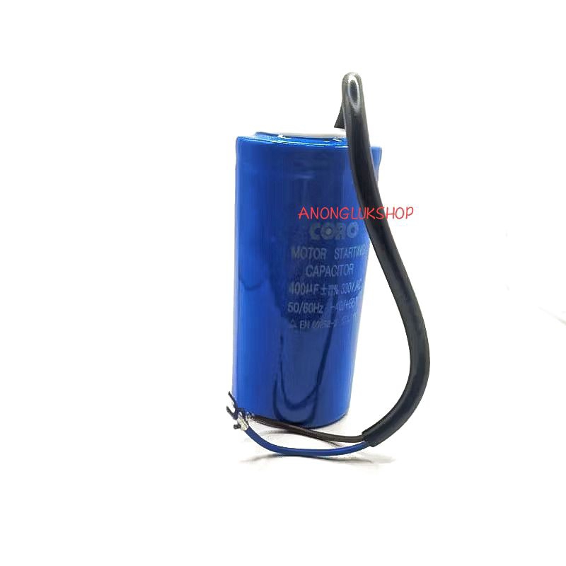 1ตัว 👉👉 AC CAPACITOR 400UF 330VAC แคปรัน แคปสตาร์ทมอเตอร์ CAP START MOTOR CAP 400MF 400UF 330VAC คาป