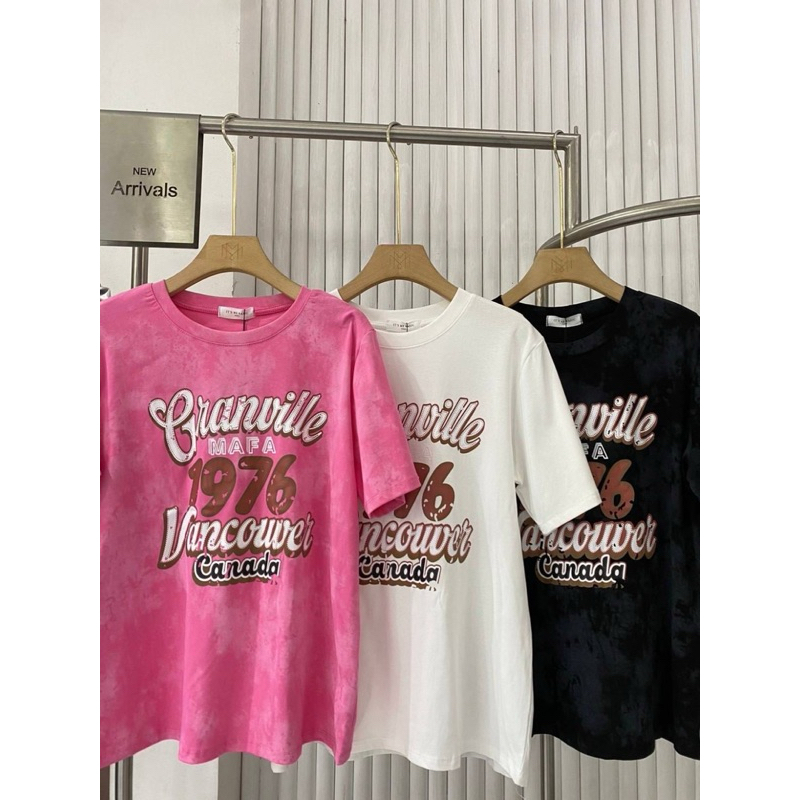 เสื้อยืดงานฟอก 1976 🎀 ป้าย it's me basic