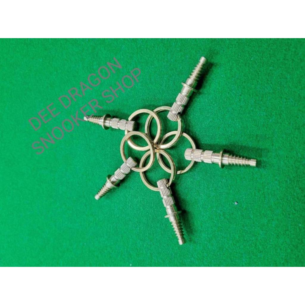 ที่แขวนไม้คิว  เกลียวทองเหลืองแขวนด้ามไม้คิวไม่ทำให้ไม้คิวคดงอ   อุปกรณ์สนุ๊กเกอร์