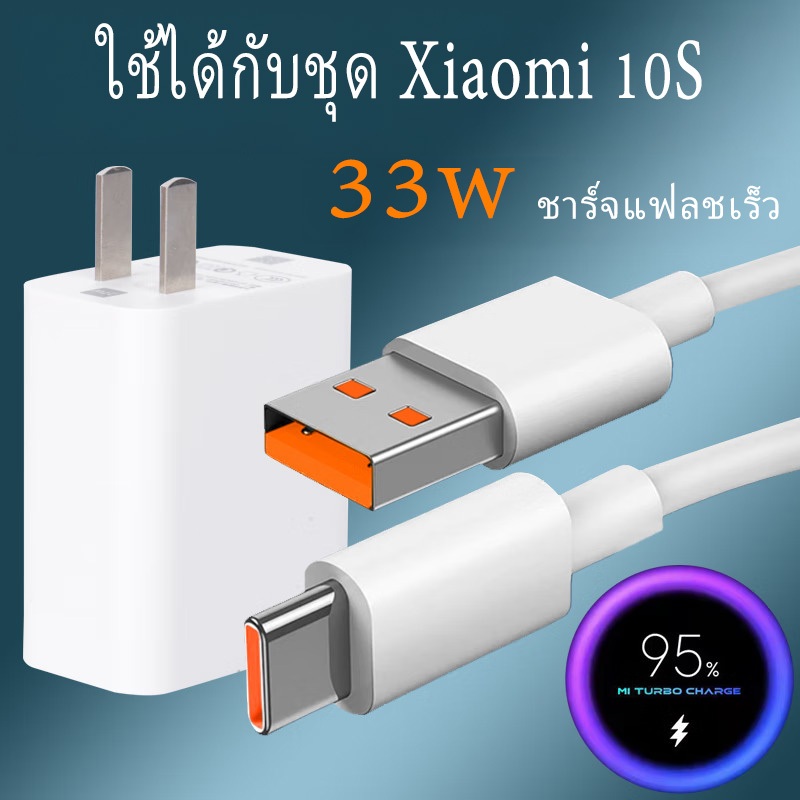 รับประกัน 1 ปี รองรับชาร์จเร็ว แท่นชาร์จเร็ว 33W ของแท้ + สายชาร์จ USB Type C 6A สากลสำหรับทุกซีรีย์
