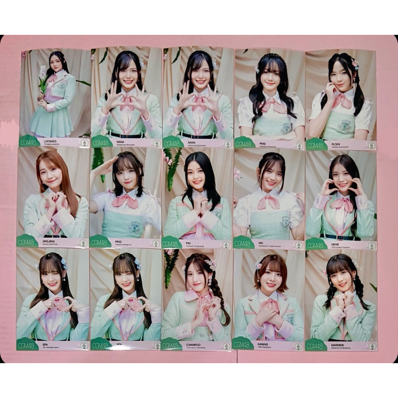 CGM48 Photoset คอมพ์ 3 ใบ 8th single Sakura , Minna de tabeta (1/2) comp 3 ใบ